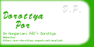 dorottya por business card